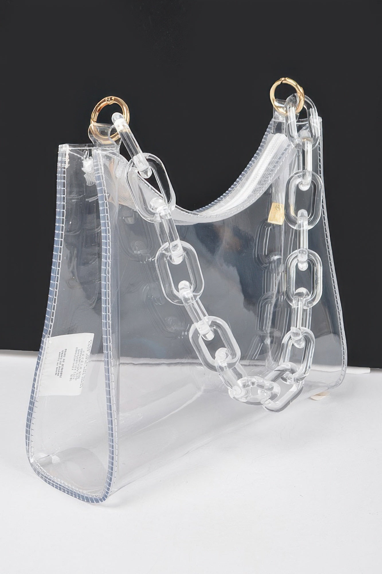 Transparent Chain Shoulder Bag