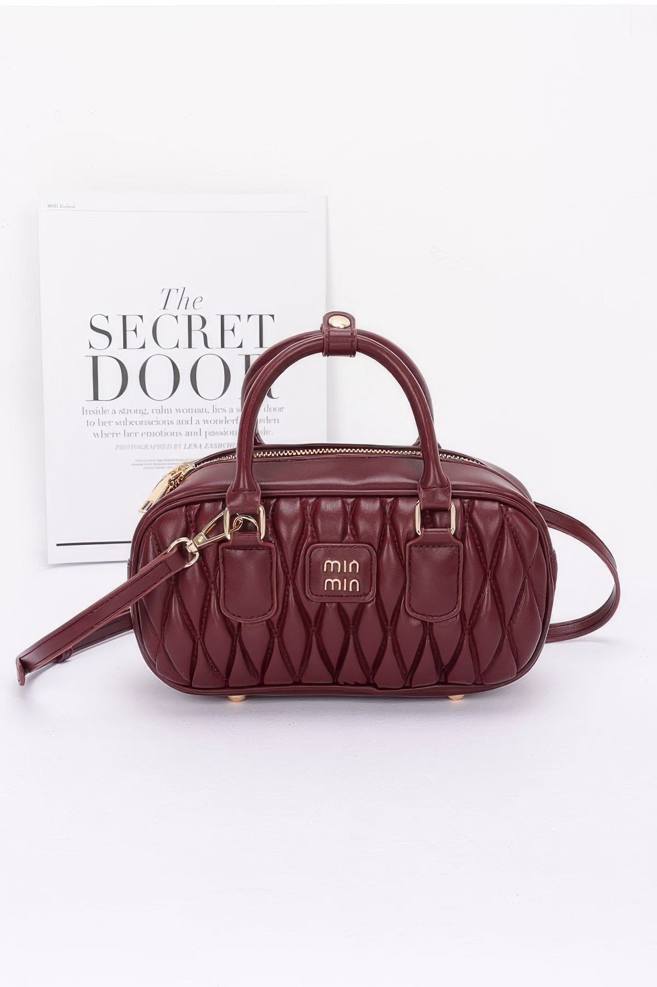 Quilted Faux Leather Handbag