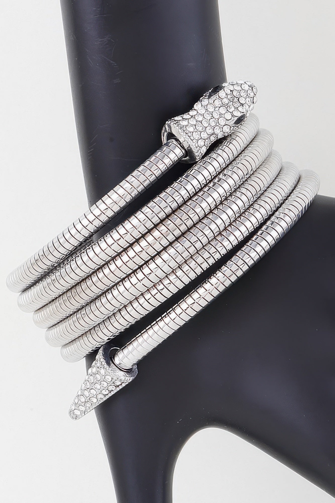Coiled Bejeweled Snake Bracelet