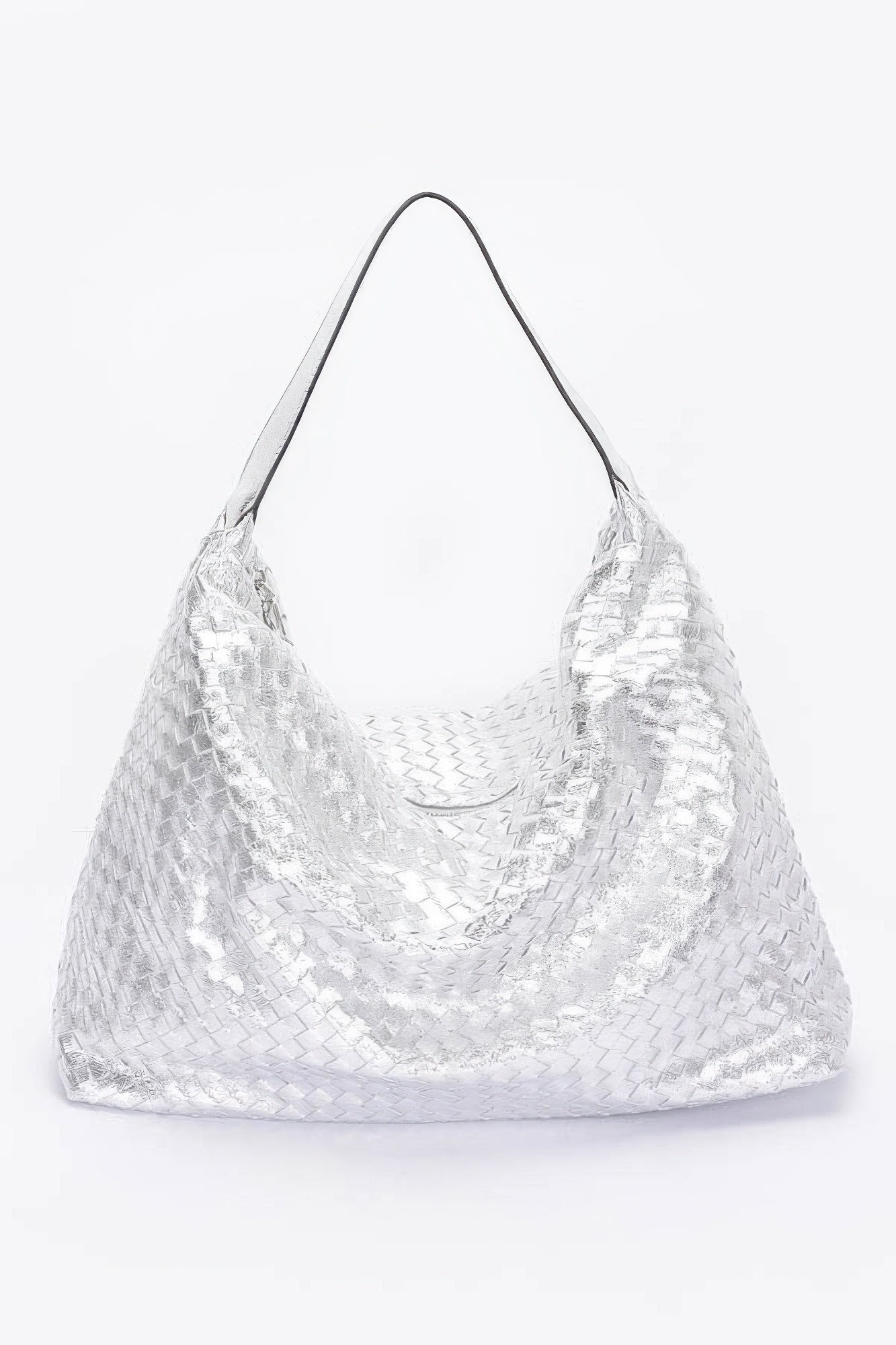 Metallic Braided Tote Bag