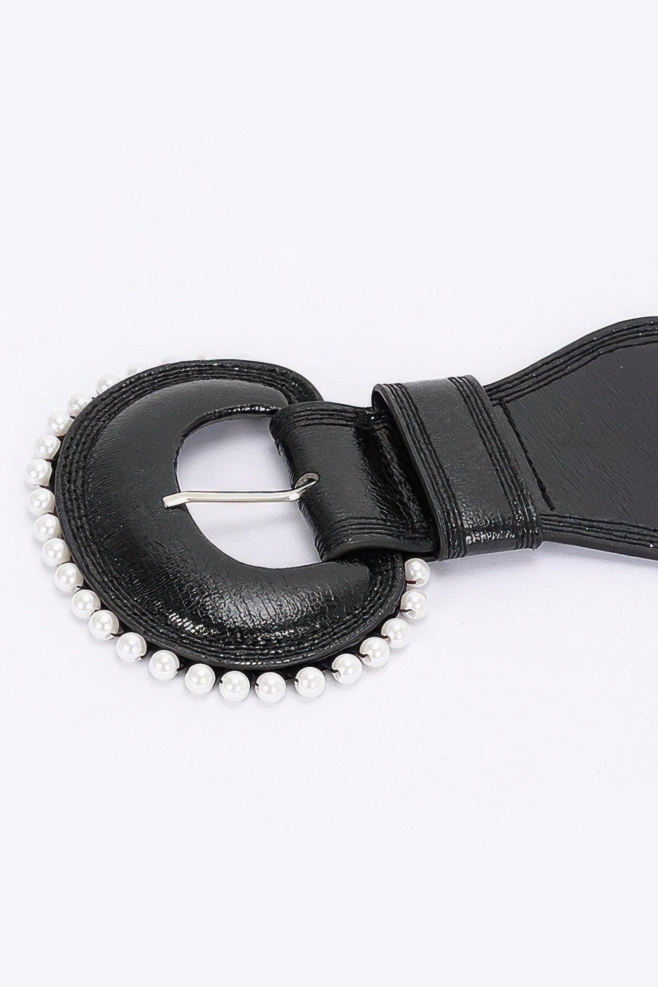 Pearl Metallic Pu Elastic Belt