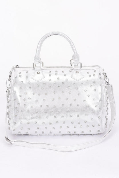 Rhinestone Studded Bowling Bag
