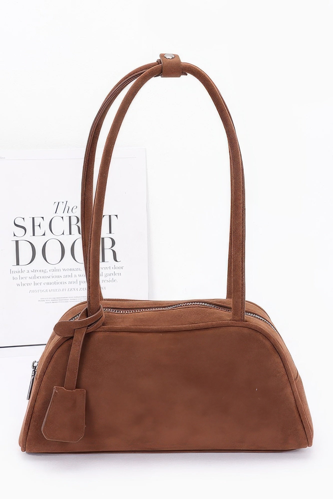 Faux Suede Sport Bag