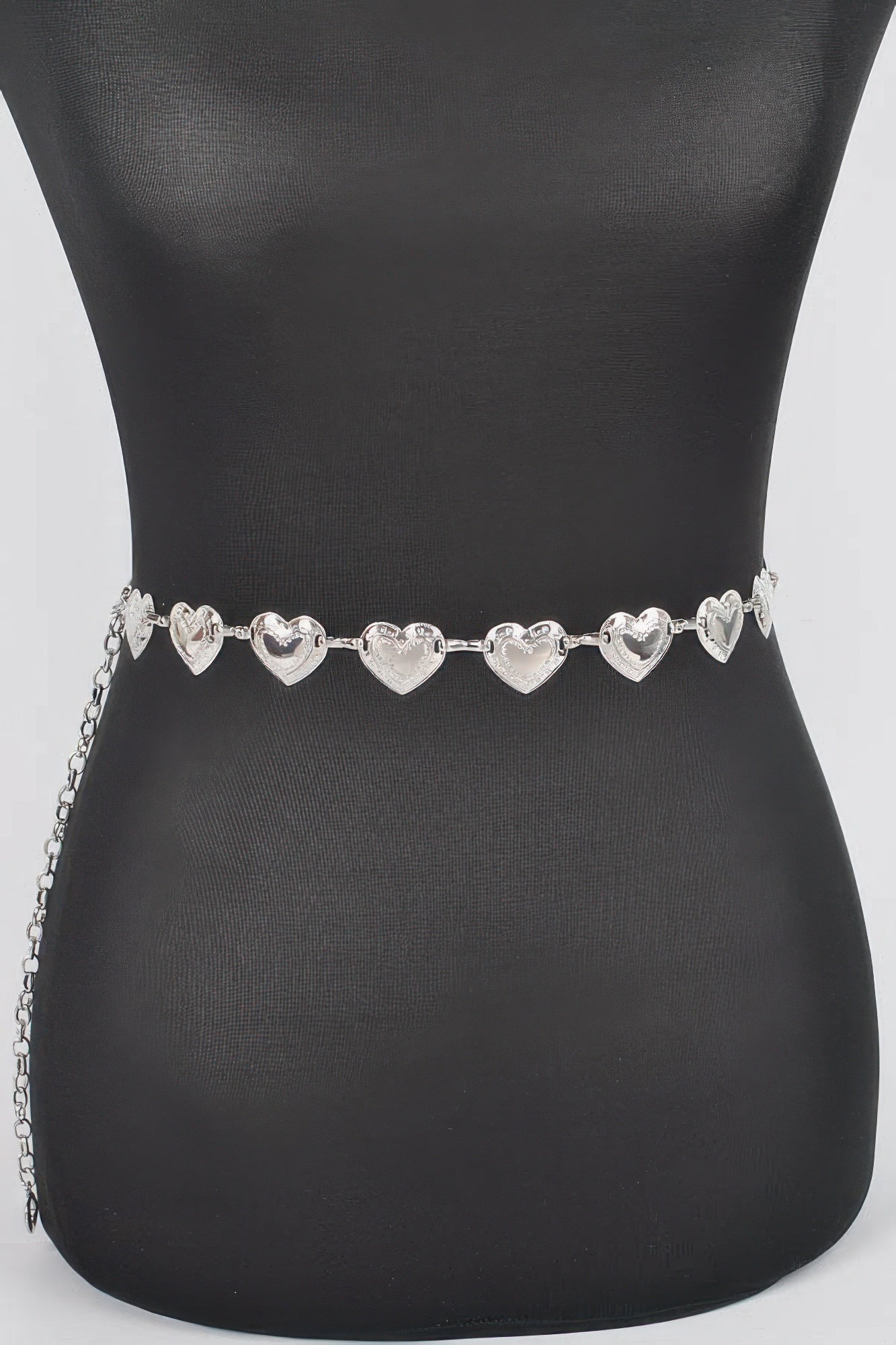 Heart Shape Metal Chain Belt