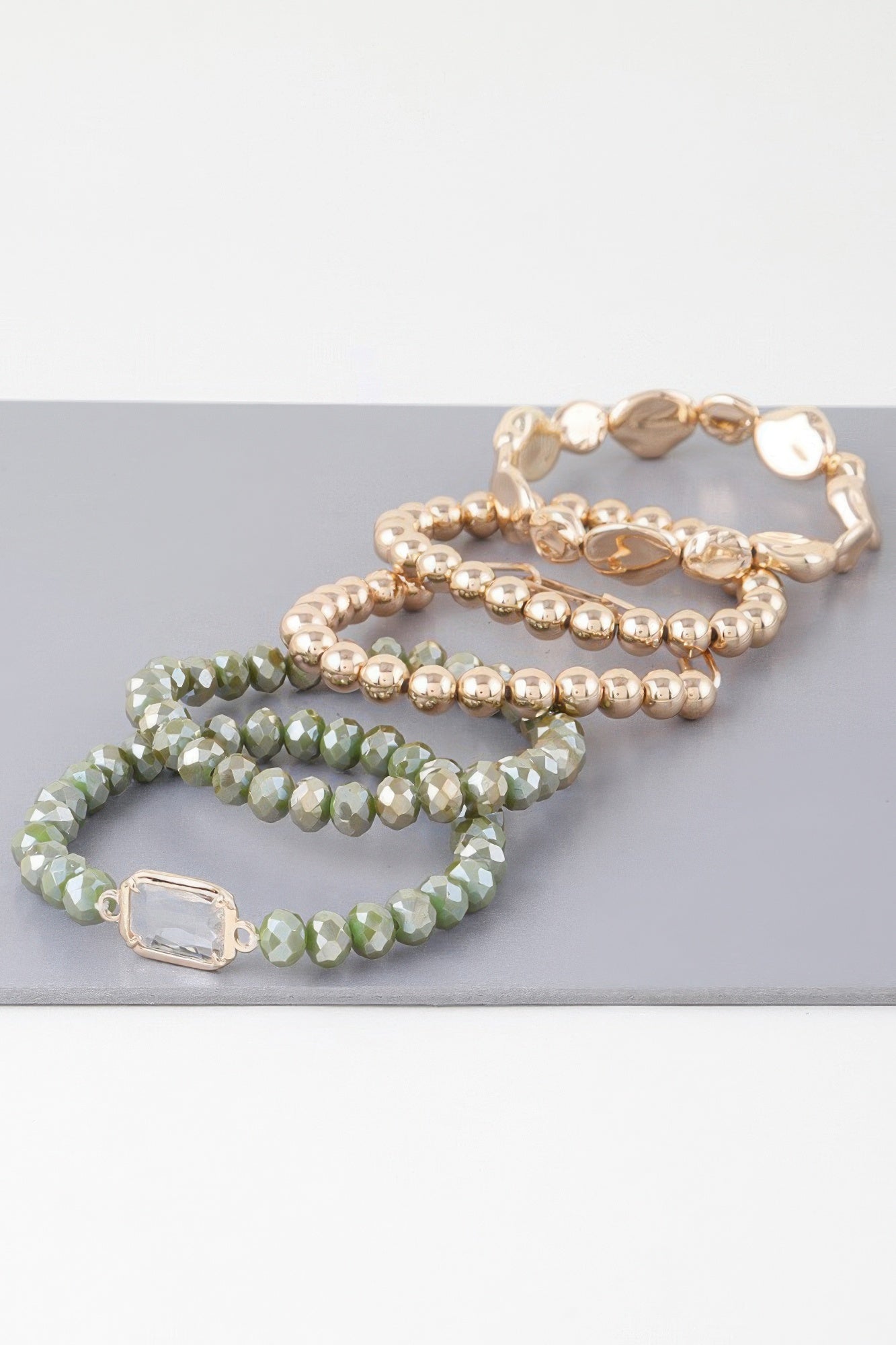 Multicolor Crystal Beaded Bracelet