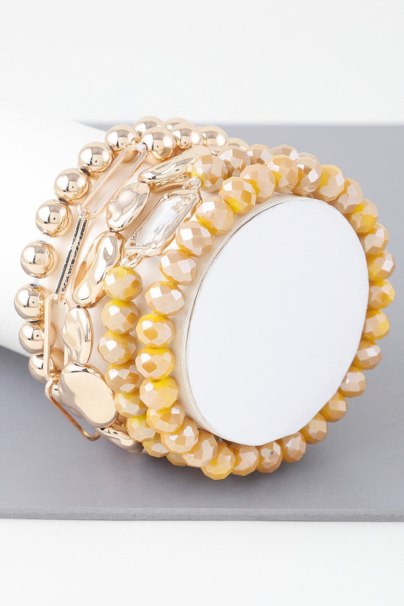 Multicolor Crystal Beaded Bracelet