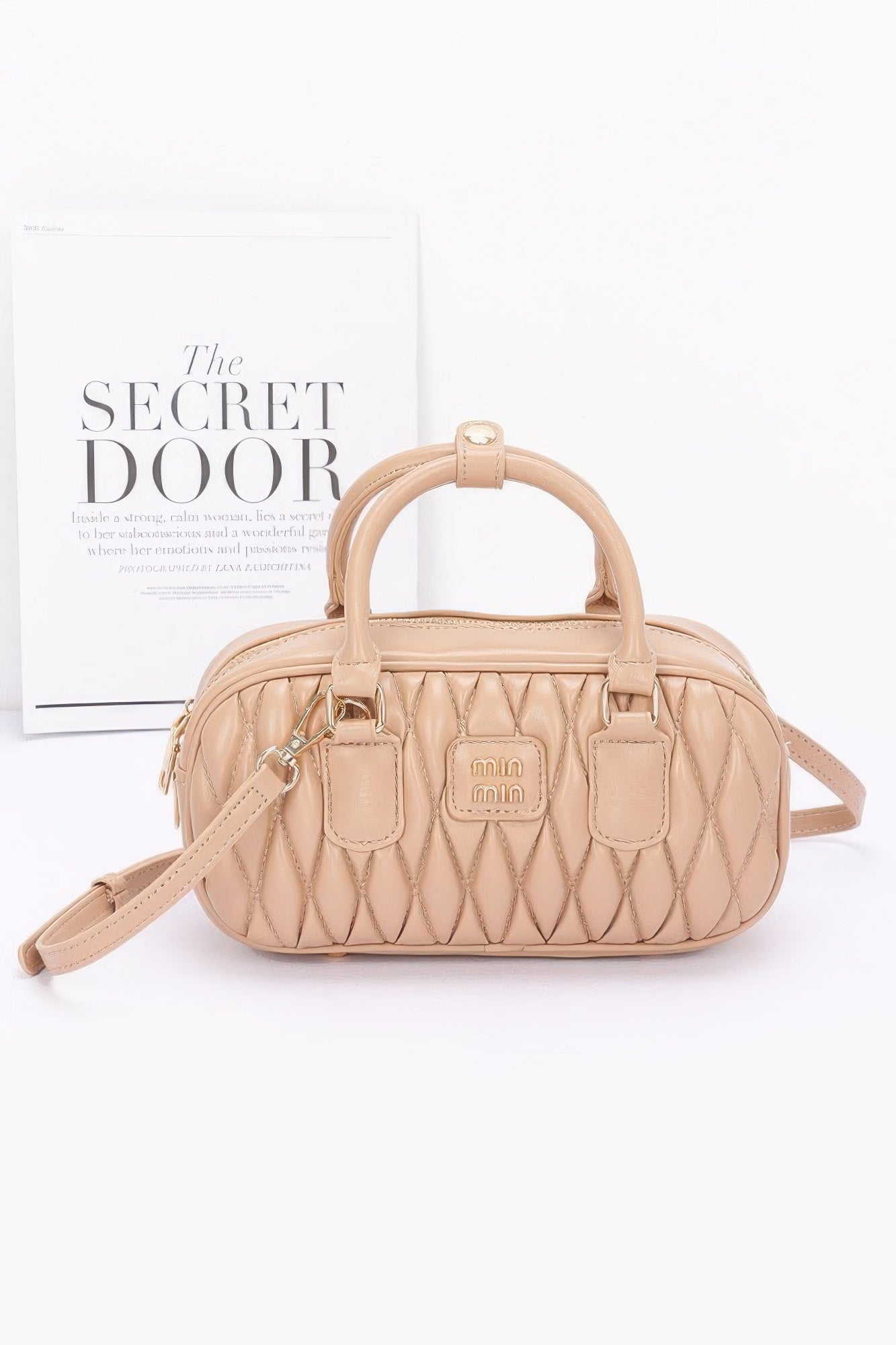 Quilted Faux Leather Handbag