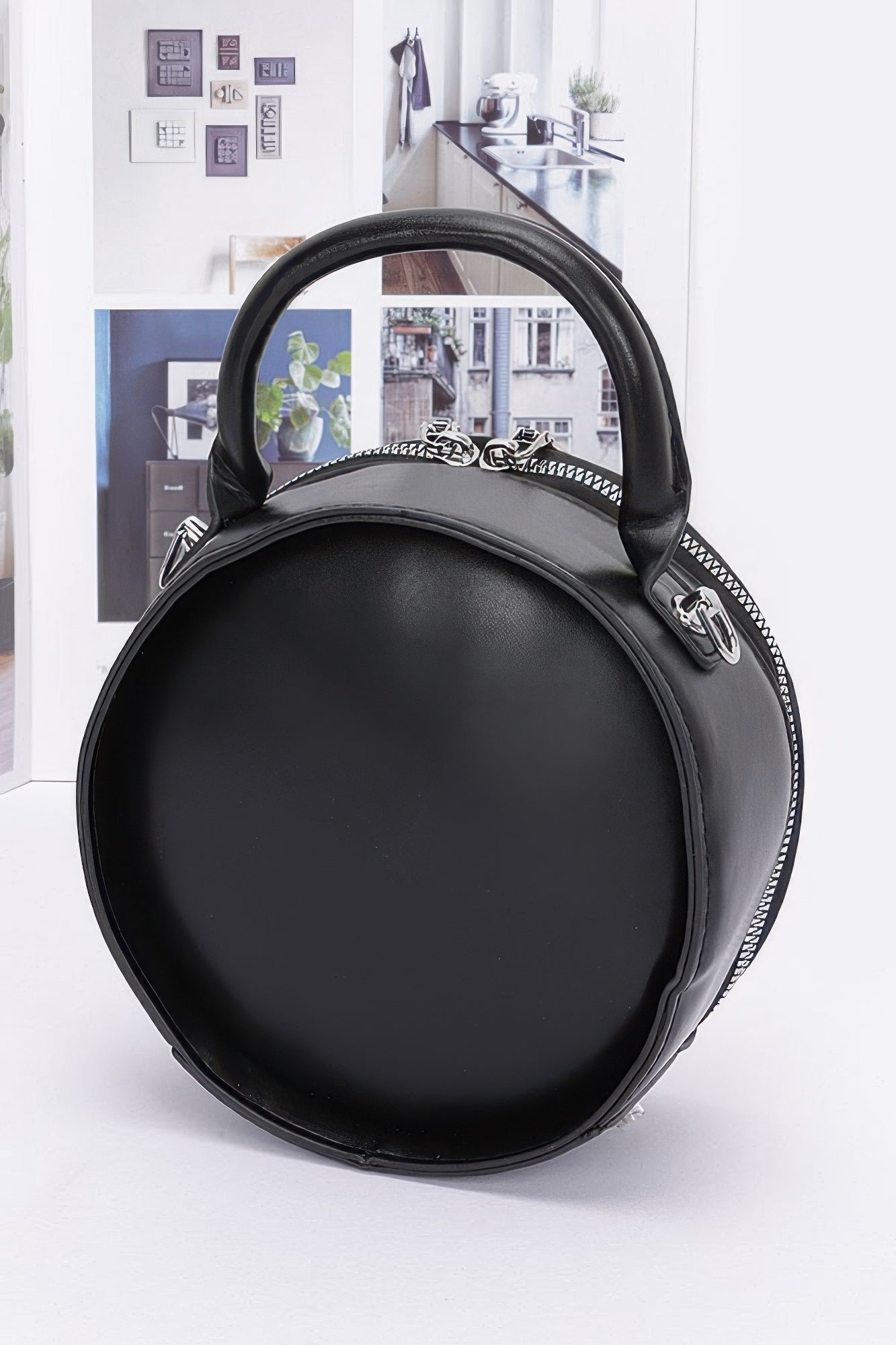 Faux Leather Clock Novelty Bag
