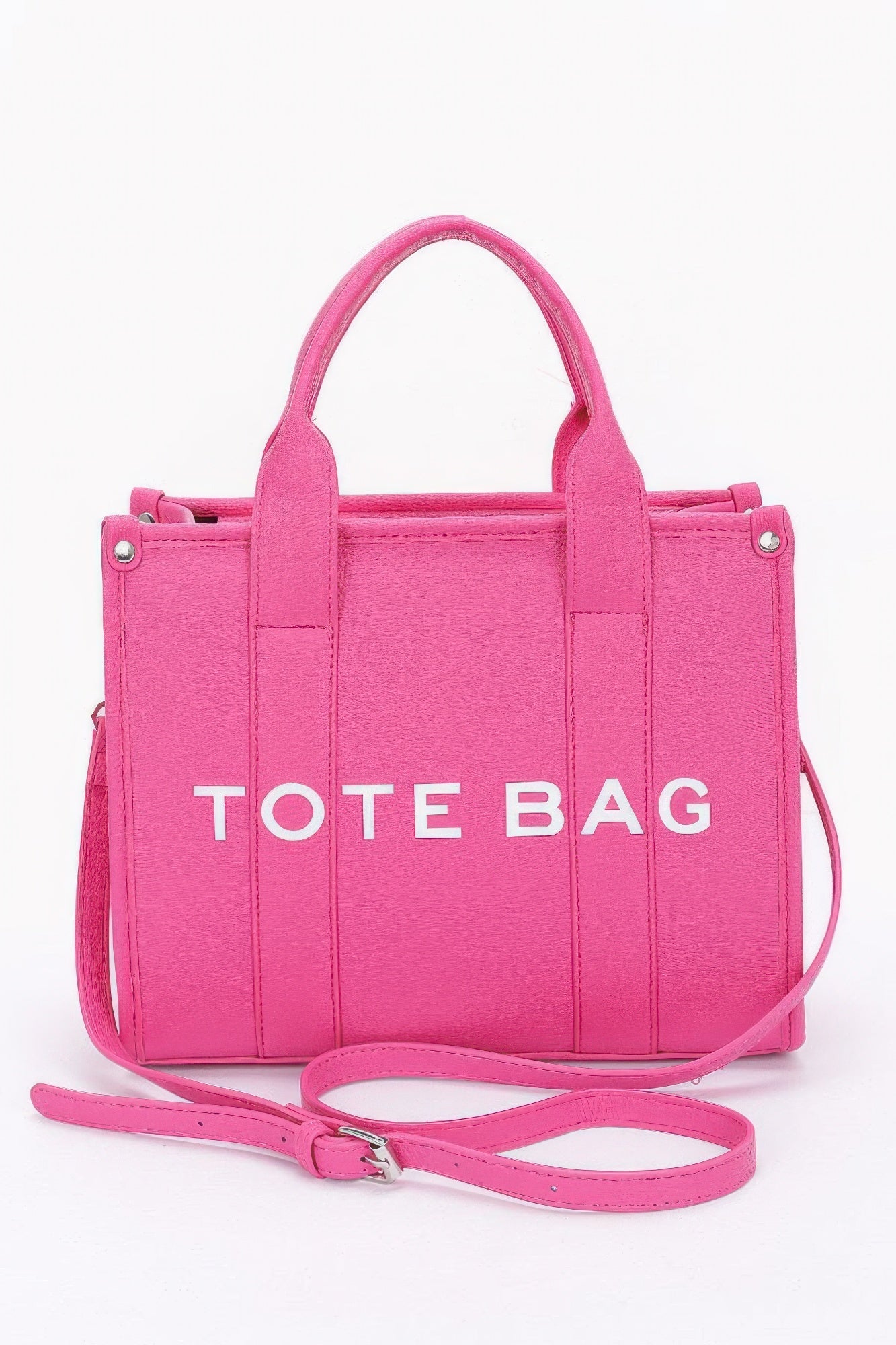 Faux Leather Small Tote Bag