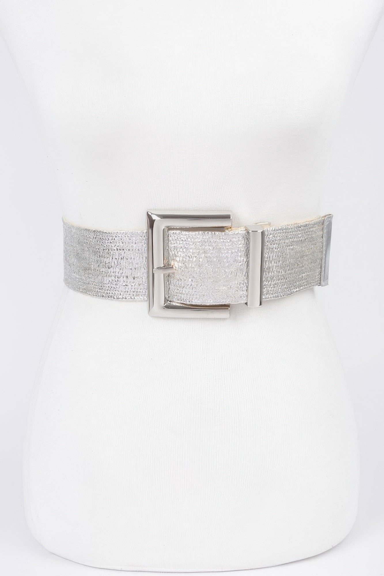 Clear Pvc Metal Buckle Belt