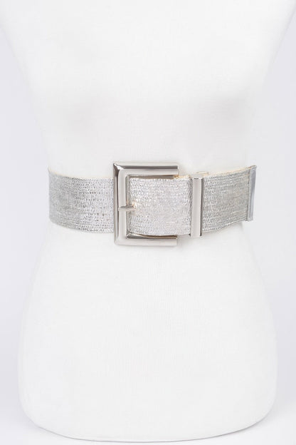 Clear Pvc Metal Buckle Belt