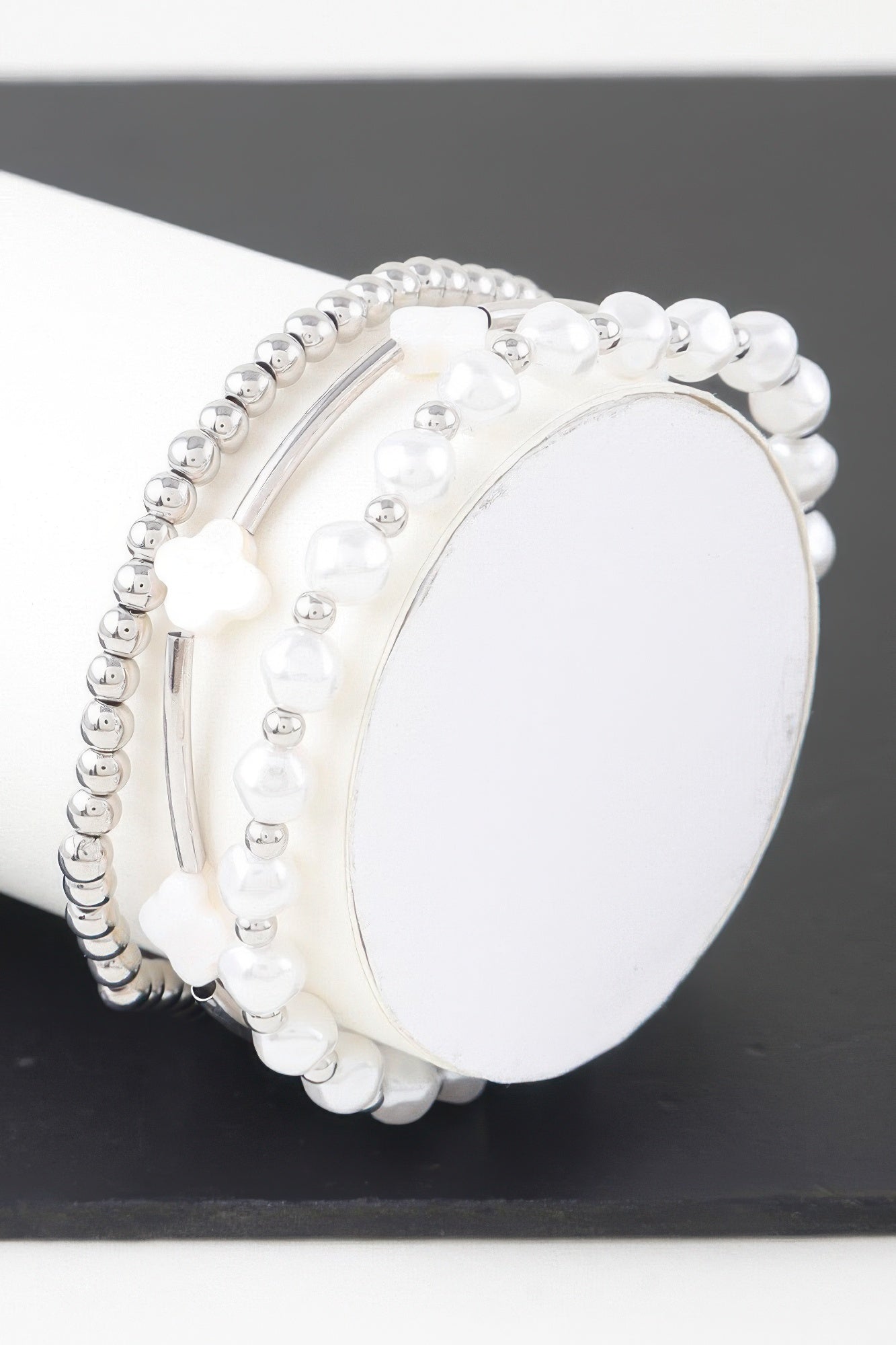 Multi Clover Beaded Bracelet