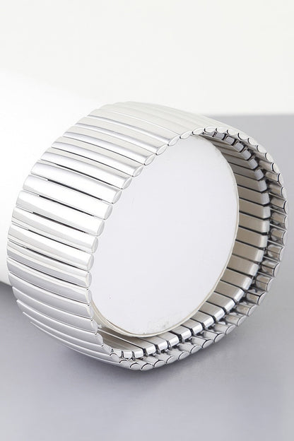 Wide Box Chain Cuff Bracelet