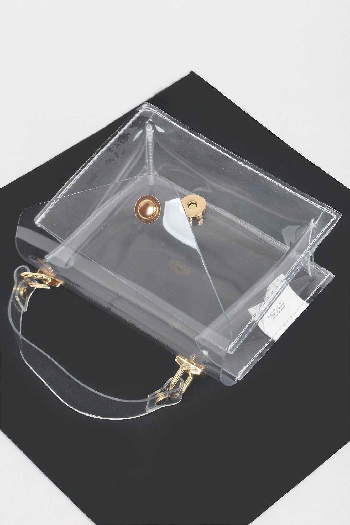 Clear Pvc Top Handle Crossbody Bag