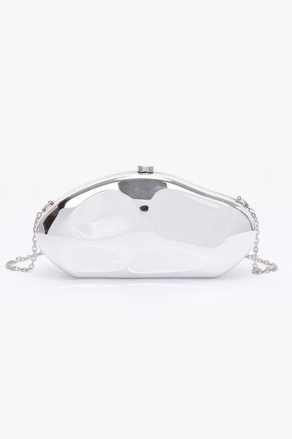 Metallic Plastic Party Clutch