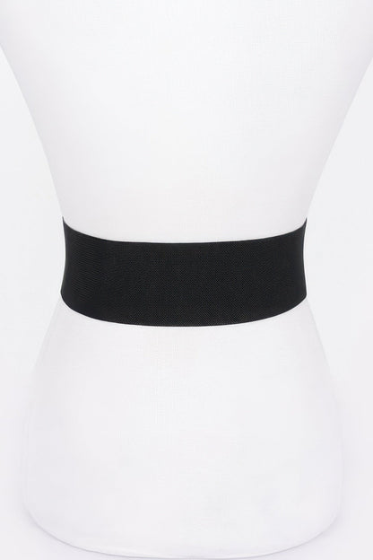 Faux Leather Metal Buckle Stretch Plus Size Belt