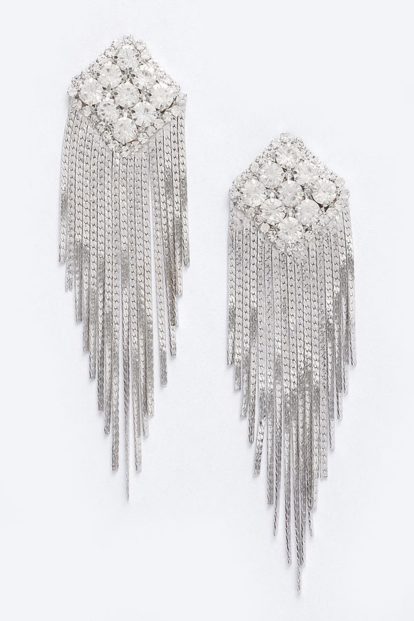 Rhinestone Fringe Earring