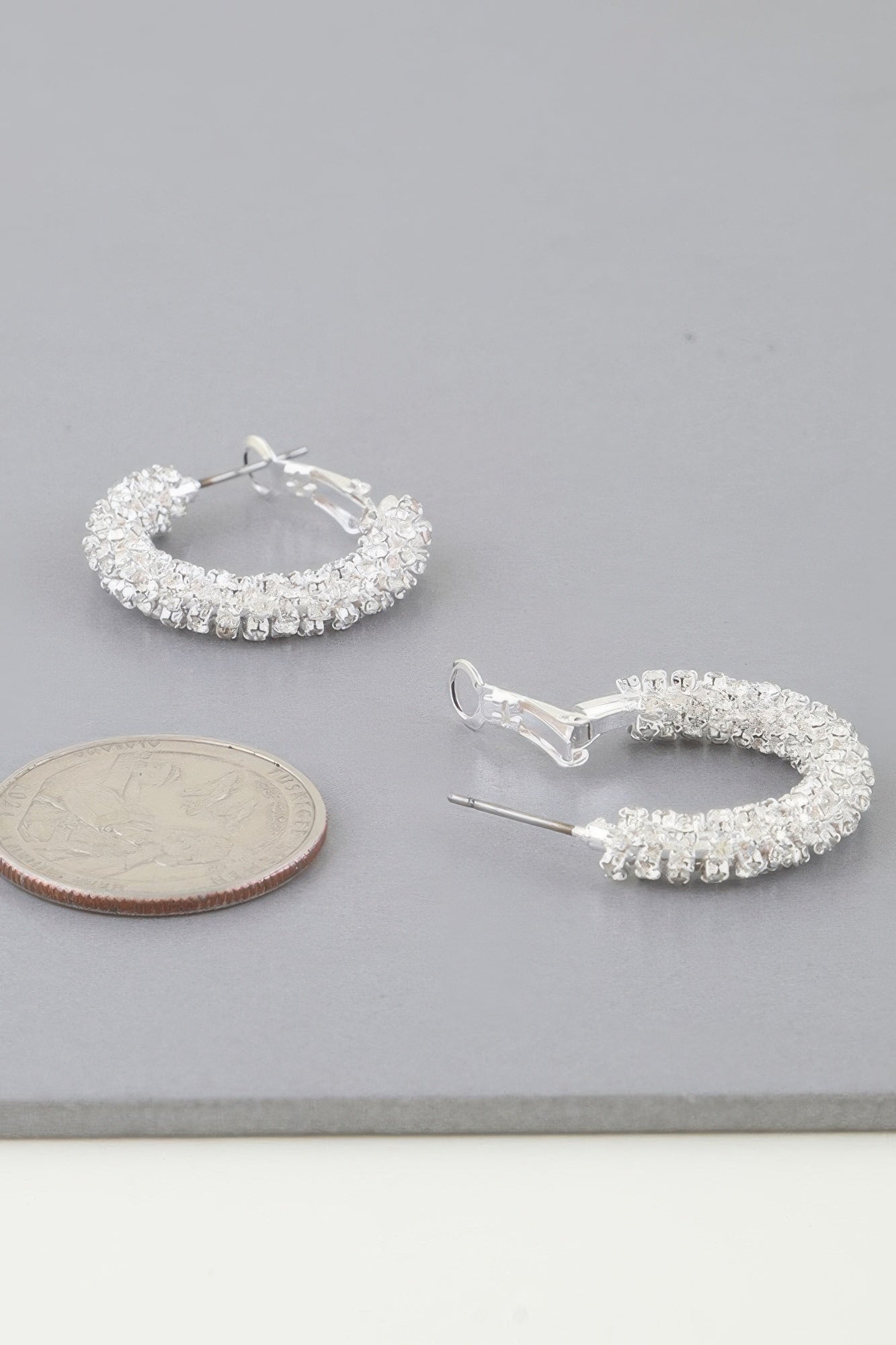 Petite Bejeweled Hoop Earrings