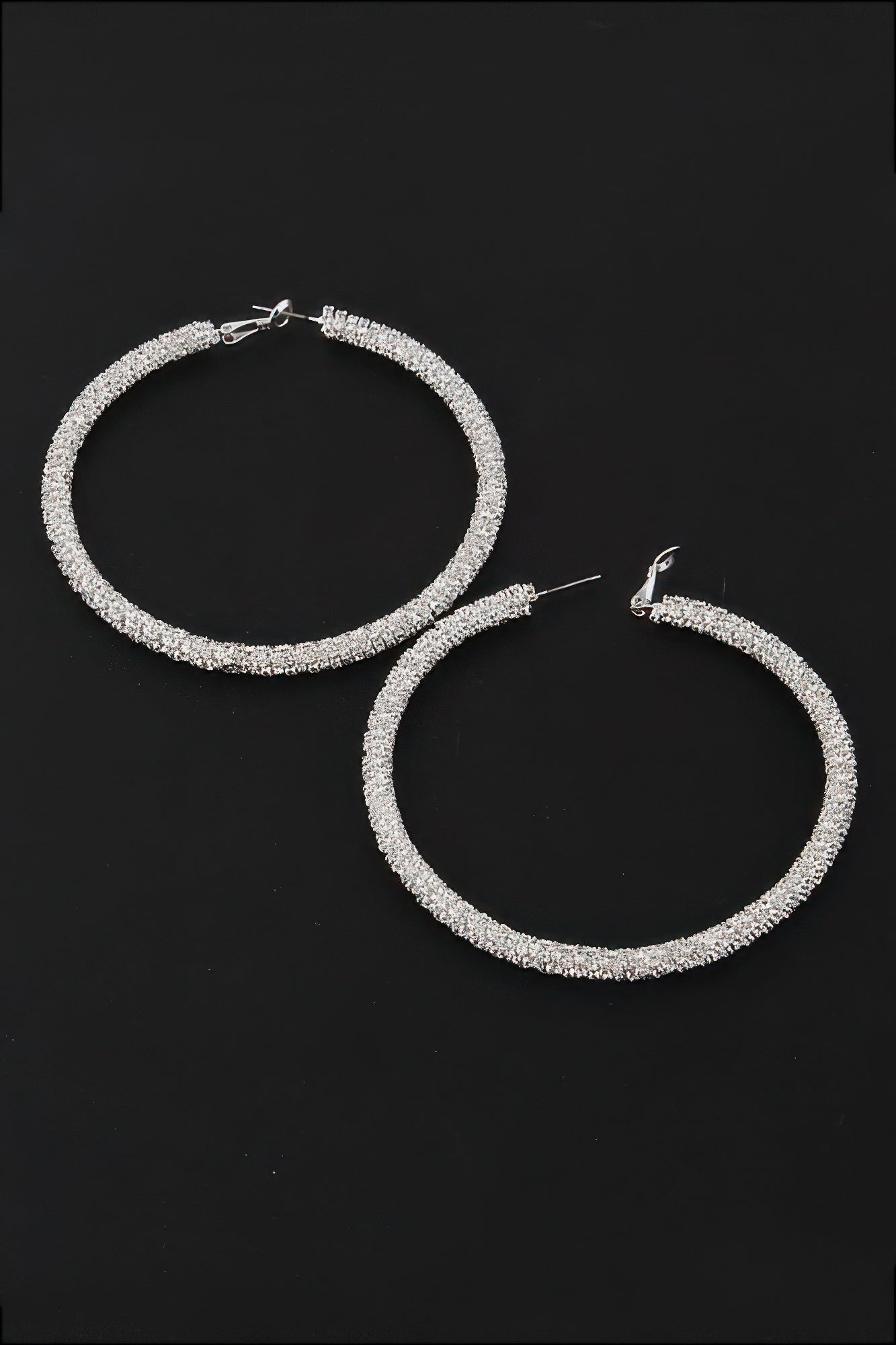 Bejeweled Hoop Earrings