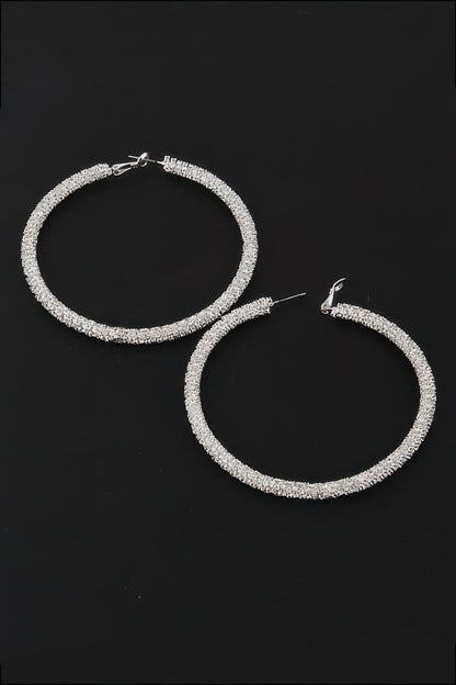 Bejeweled Hoop Earrings