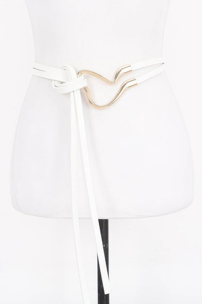 Metal Buckle Wrap Belt