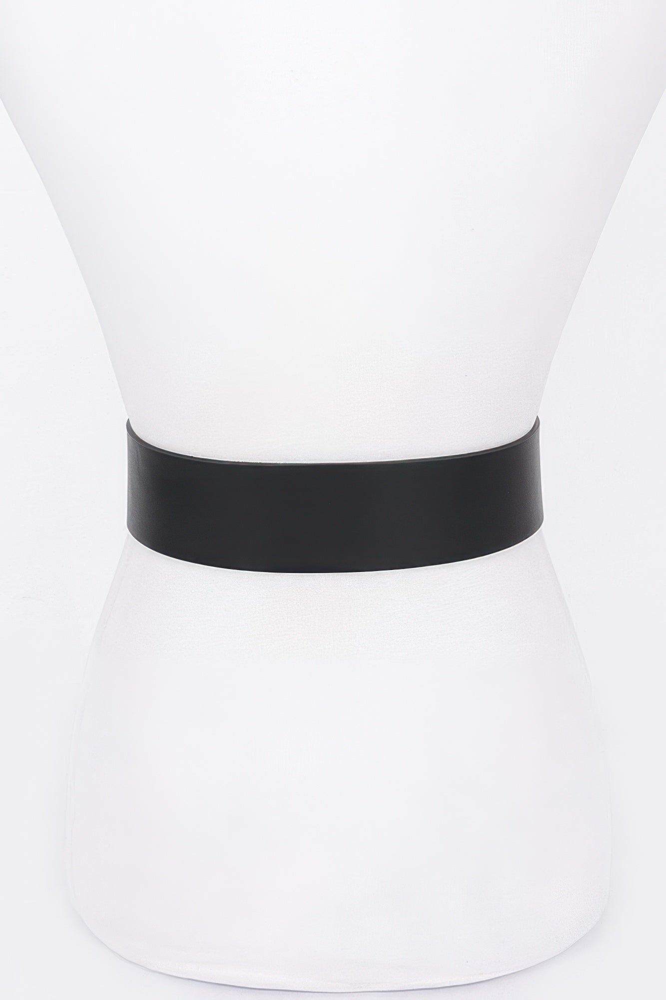 Rhinestone Metal Buckle Metallic Stretch Belt