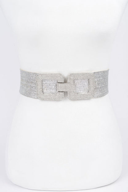 Rhinestone Elastic Belt